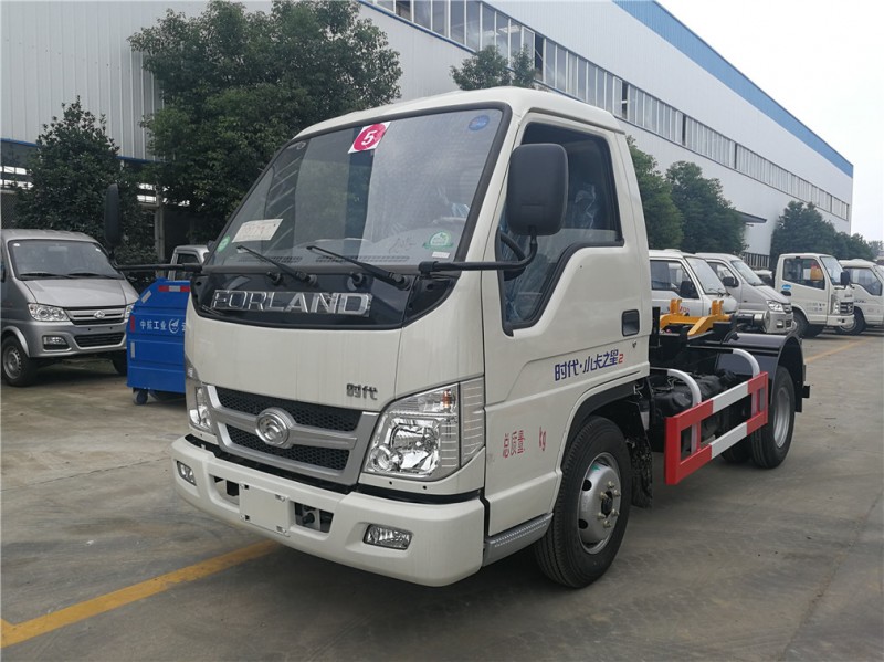 福田小卡3-4方钩臂式垃圾车-3-4方钩臂式垃圾车